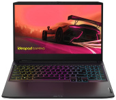 Ноутбук Lenovo 82K201QSRU IdeaPad Gaming 3 15ACH6 15.6" FHD(1920x1080) IPS 60Hz/AMD Ryzen 5 5600H 3,3Ghz Hexa/8GB/512GB/NVIDIA GeForce RTX3050Ti 4GB/Wi-Fi 6/BT5.0/720P HD Camera/BKLT/Windows 11 Home/2Y/Black