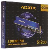 Твердотельный накопитель SSD ADATA LEGEND 700 GOLD SLEG-700G-512GCS-S48 512GB PCIe Gen3x4 M.2