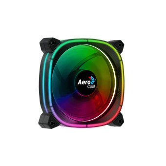 Кулер для компьютерного корпуса AeroCool Astro 12 ARGB 6-pin Кулер для компьютерного корпуса, AeroCool, Astro 12 ARGB 6-pin, 120мм, 1000±10%об.мин, 42.1CFM, 17.5dBA, 6pin, 120х120х25мм, Чёрный