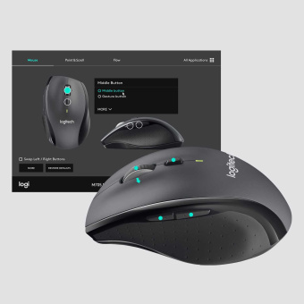 Мышь беспроводная Logitech M705 Marathon (1000dpi, 2.4 GHz/USB-ресивер (Logitech Unifying®), 7 кнопок, 2 батареи типа AA) (M/N: M-R0073 / C-U0007) Мышь беспроводная Logitech M705 Marathon (1000dpi, 2.4 GHz/USB-ресивер (Logitech Unifying®), 7 кнопок, 2 батареи типа AA) (M/N: M-R0073 / C-U0007)