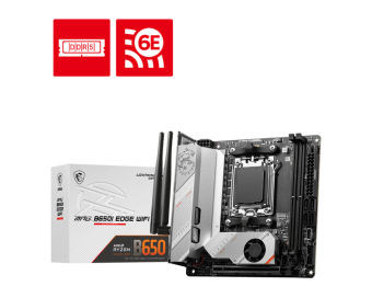 Материнская плата MSI MPG B650I EDGE WIFI AM5 B650 2xDDR5 4xSATA3 RAID 2xM.2 HDMI mITX Материнская плата MSI MPG B650I EDGE WIFI AM5 B650 2xDDR5 4xSATA3 RAID 2xM.2 HDMI mITX