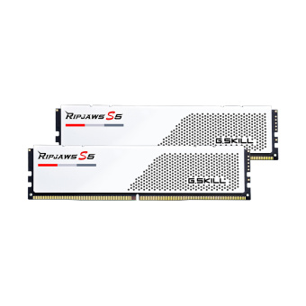Комплект модулей памяти G.SKILL Ripjaws S5 F5-5200J4040A16GX2-RS5W DDR5 32GB (Kit 2x16GB) 5200MHz Комплект модулей памяти, G.SKILL, Ripjaws S5 F5-5200J4040A16GX2-RS5W (Kit 2x16GB), DDR5, 32GB, DIMM <PC4-41600/5200MHz>, Белый