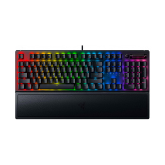 Клавиатура Razer BlackWidow V3 (Yellow Switch) Клавиатура, Razer, BlackWidow V3, RZ03-03542100-R3R1, Игровая, Механические переключатели Razer Yellow Mechanical Switch, Подсветка клавиш 16.8 млн цветов, Программируемые клавиши, USB, Анг/Рус, Чёрный