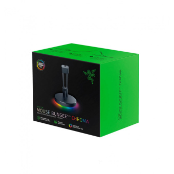 Держатель провода мыши Razer Mouse Bungee V3 Chroma Держатель провода мыши, Razer, Mouse Bungee V3 Chroma, RC21-01520100-R3M1, Пластик, Нескользящие ножки, Подсветка основания Razer Chroma, Черный