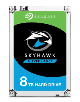 Жесткий диск Seagate SkyHawk ST8000VX004,  8TB, 3.5", 7200 RPM, SATA-III, 512e, 256MB, for NVR/DVR, для систем видеонаблюдения Жесткий диск Seagate SkyHawk ST8000VX004,  8TB, 3.5", 7200 RPM, SATA-III, 512e, 256MB, for NVR/DVR, для систем видеонаблюдения