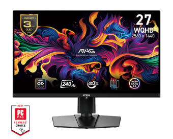 Монитор 26.5" MSI MAG 271QPX QD-OLED E2 2560x1440 240Hz 0.03ms 1.5млн:1 2xHDMI 1xDP 1xUSB-C Премиальный Игровой OLED Монитор 26.5" MSI MAG 271QPX QD-OLED E2, 2560x1440 WQHD, 240Hz, 0.03ms, 1500000:1, Угол Обзора 178/178, 16:9, VESA 100x100, 2xHDMI, 1xDP, 1xType-c, 1xHeadphone-out, Регулировка по в