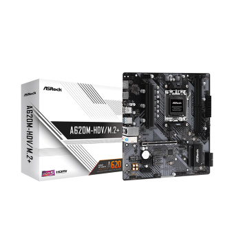 Материнская плата ASRock A620M-HDV/M.2 Материнская плата ASRock A620M-HDV/M.2 AM5 2xDDR5 2xSATA3 RAID M.2 HDMI DP mATX