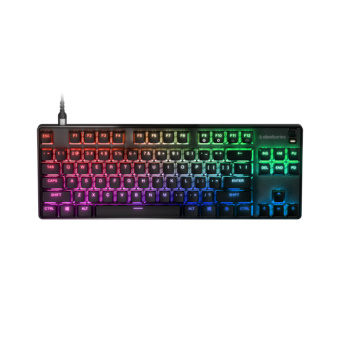 Клавиатура Steelseries Apex 9 TKL US Клавиатура, Steelseries, Apex 9 TKL US, 64847, Игровая, Механические клавиши QX2, USB, Подсветка RGB, Размер: 160*370*35 мм., Анг/Рус, Чёрный