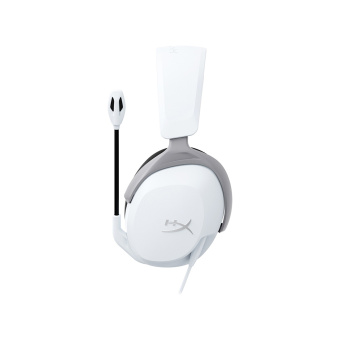 Гарнитура HyperX CloudX Stinger 2 Core (White) 6H9B7AA Гарнитура, HyperX, 6H9B7AA, CloudX Stinger 2 Core, Микрофон поворотный гибкий, Динамики 40 мм, 95 дБ, 10Гц–25кГц, Белый