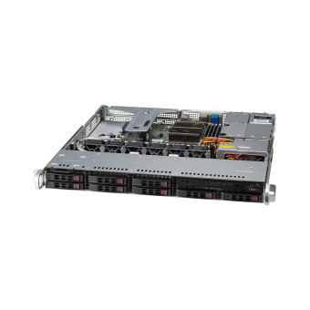 Серверная платформа SUPERMICRO SYS-110T-M Серверная платформа, SUPERMICRO, SYS-110T-M, 1U, LGA 1200, 4xDDR4, Hot-swap, 1x400W