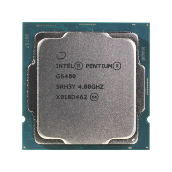 Процессор (CPU) Intel Pentium Processor G6400 1200 Процессор, Intel, Pentium G6400 LGA1200, оем, 4M, 4.0 GHz, 2/4 Core Comet Lake, 58 Вт, HD610