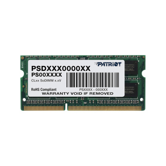Модуль памяти для ноутбука Patriot PSD34G1600L2S 4GB 1600 MHz Модуль памяти для ноутбука, Patriot, PSD34G1600L2S, 4GB, 1600 MHz