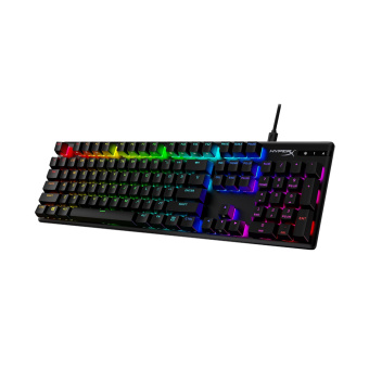 Клавиатура HyperX Alloy Origins PBT HX Aqua (US) 639N5AA#ABA Клавиатура, HyperX, 639N5AA#ABA, Alloy Origins PBT HX Aqua, Игровая, Механическая, HyperX Aqua-Tactile switch, USB, кабель 1.8м, Подсветка RGB, Анг/Рус, Чёрный