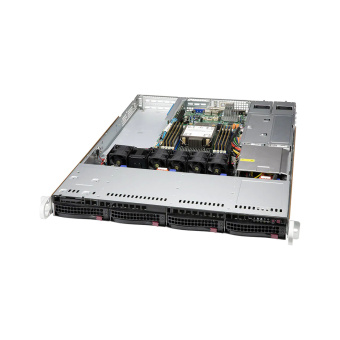 Серверная платформа SUPERMICRO SYS-510P-WTR Серверная платформа, SUPERMICRO, SYS-510P-WTR, LGA4189, C621A, 3xPCI-E, SVGA, SATA RAID, 4xHS SAS/SATA, 2x10GbLAN, 8DDR4 500W HS