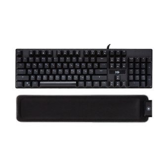 Клавиатура XG Dark Shadow Клавиатура, XG, Dark Shadow, Игровая, USB, Кол-во стандартных клавиш 104, RGB, Длина кабеля 1,5 метра, Защита от случайного пролива воды/кофе, Анг/Рус/Каз, Чёрный