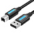 Кабель Vention USB 2.0  A Male to B Male cable, 1.5m, Black, PVC type. COQBG